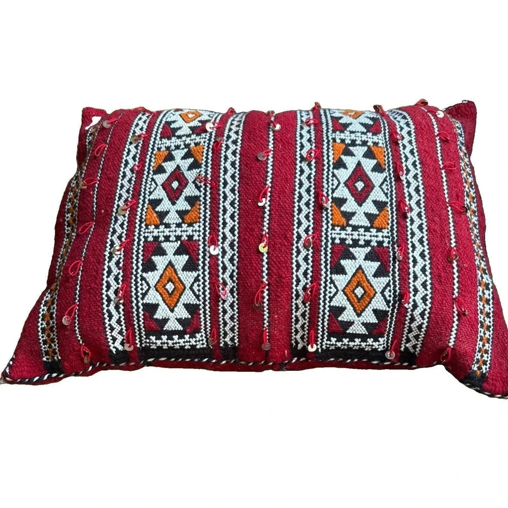 Vintage Morrican Vintage Berber Kilim Cushion 17.5